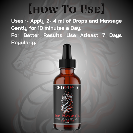 Dominator Oil – 100% Pure & Natural Male Massage Oil (30ml)