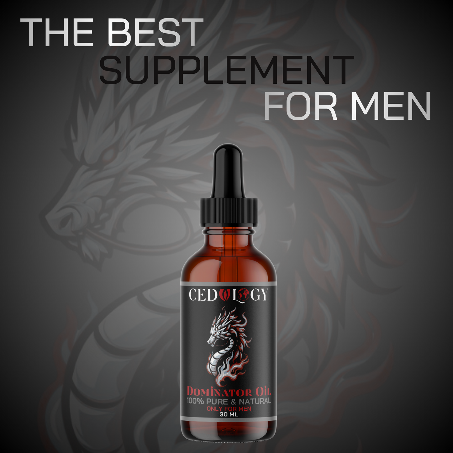 Dominator Oil – 100% Pure & Natural Male Massage Oil (30ml)