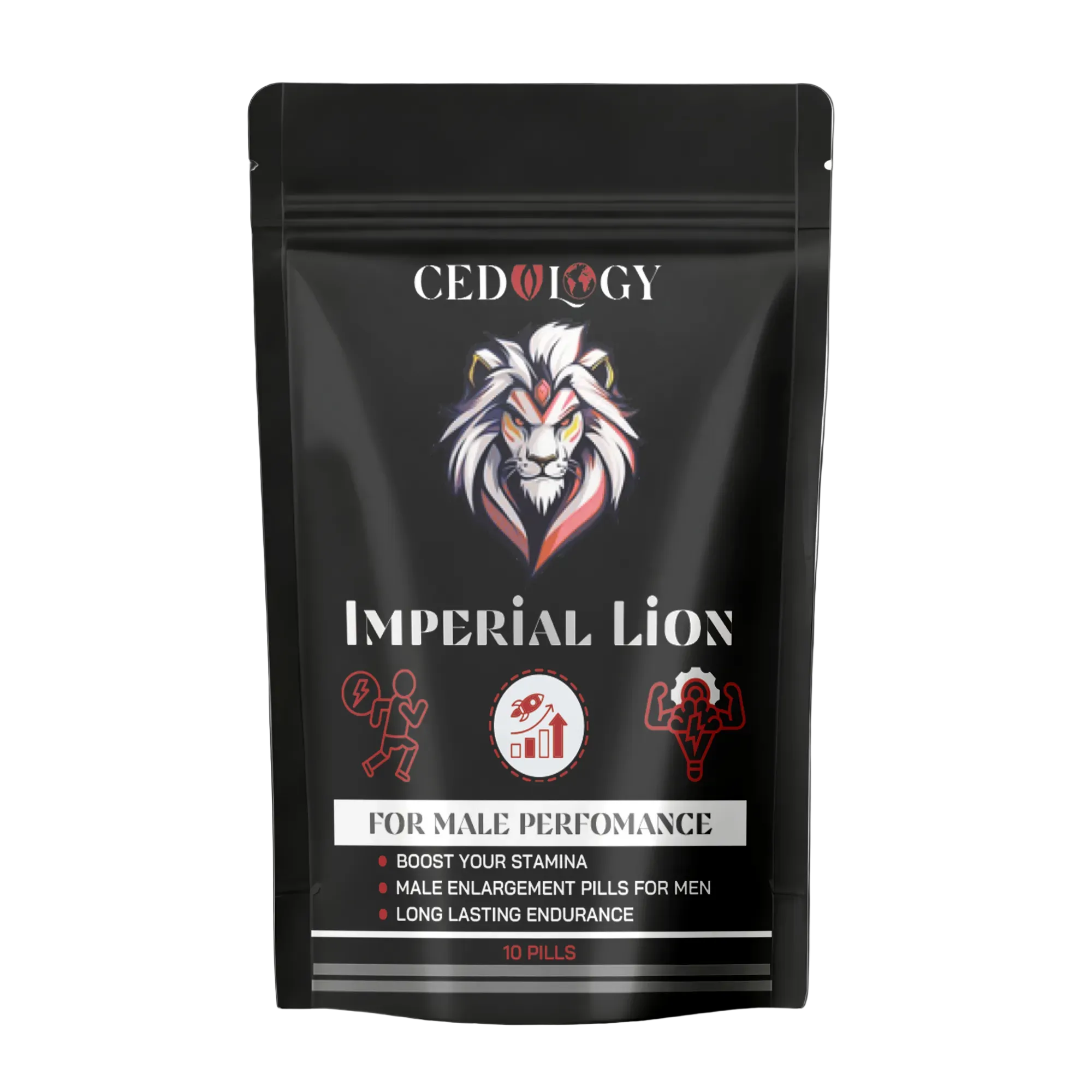 Imperial Lion – 100% Organic Men's Performance & Vitality Supplement (10 Unit)