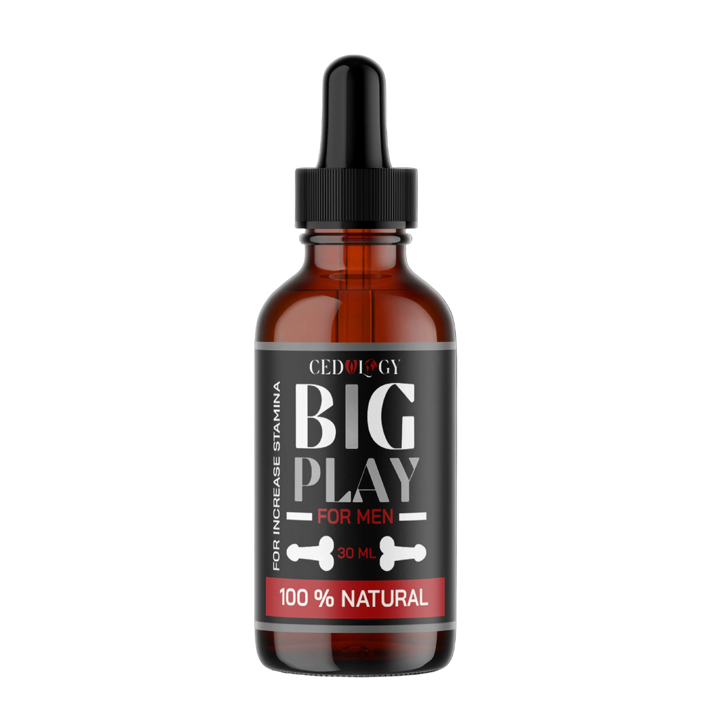 Big Play Massage Oil for Men – 100% Natural Stamina Support (30ml)