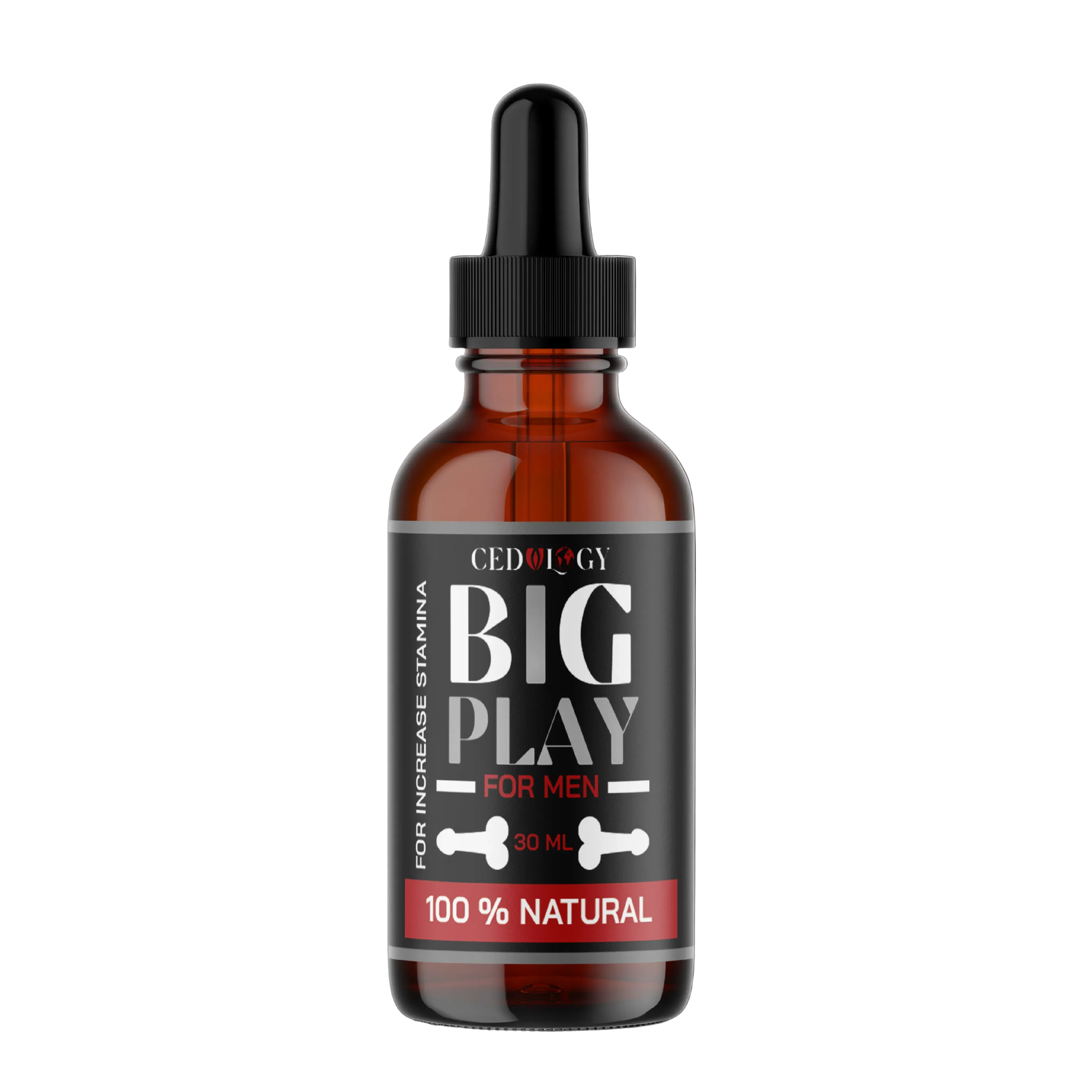 Big Play Massage Oil for Men – 100% Natural Stamina Support (30ml)