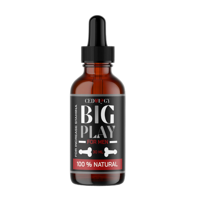 Big Play Massage Oil for Men – 100% Natural Stamina Support (30ml)