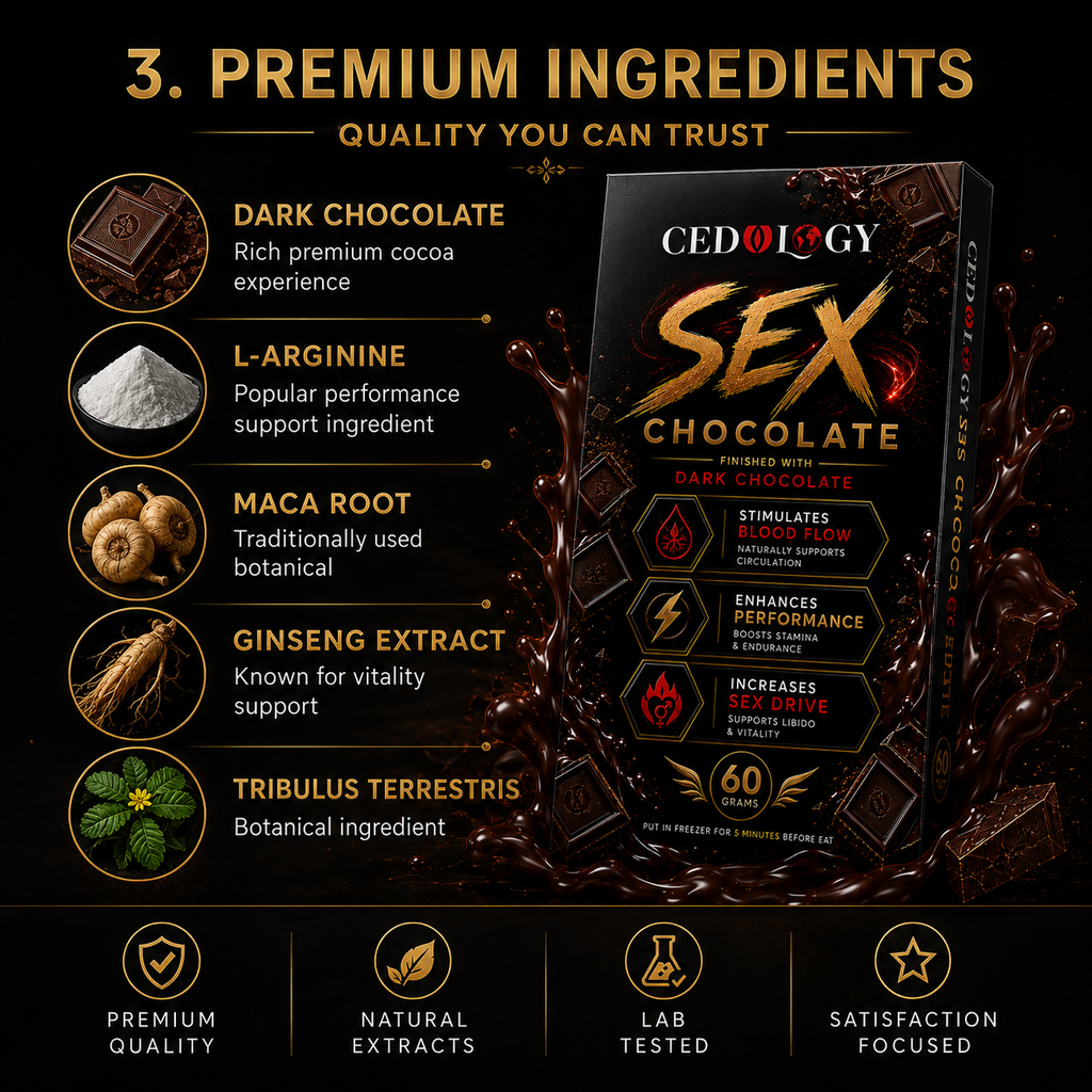 Sex Dark Chocolate - Premium Dark Chocolate Experience (60 Grams)