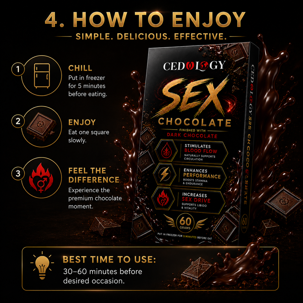 Sex Chocolate Combo - Premium Dark, Milk and White Chocolate Combo Experience (60 Grams Each)