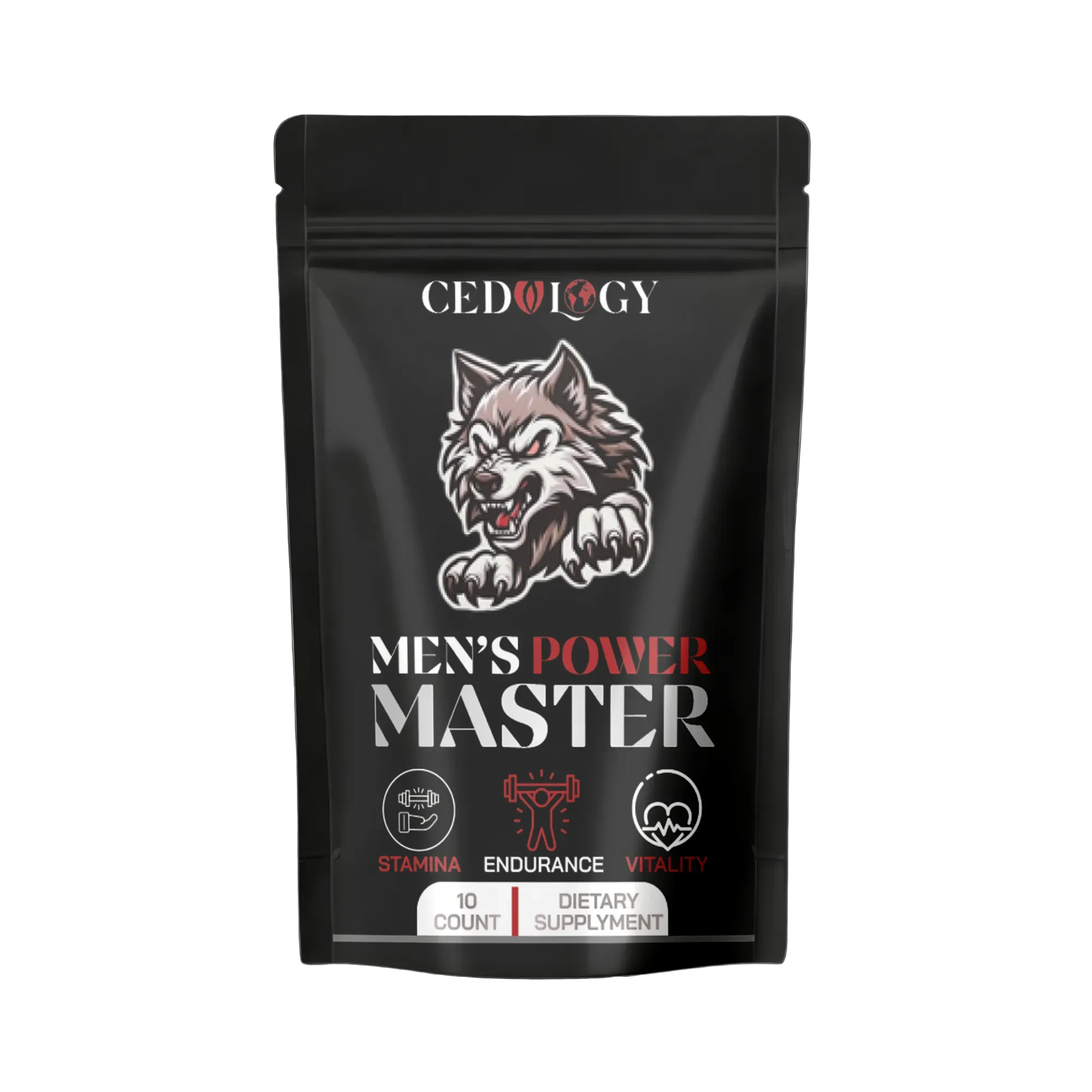 Men's Power Master – 100% Organic Dietary Supplement for Stamina & Vitality (10 Unit)