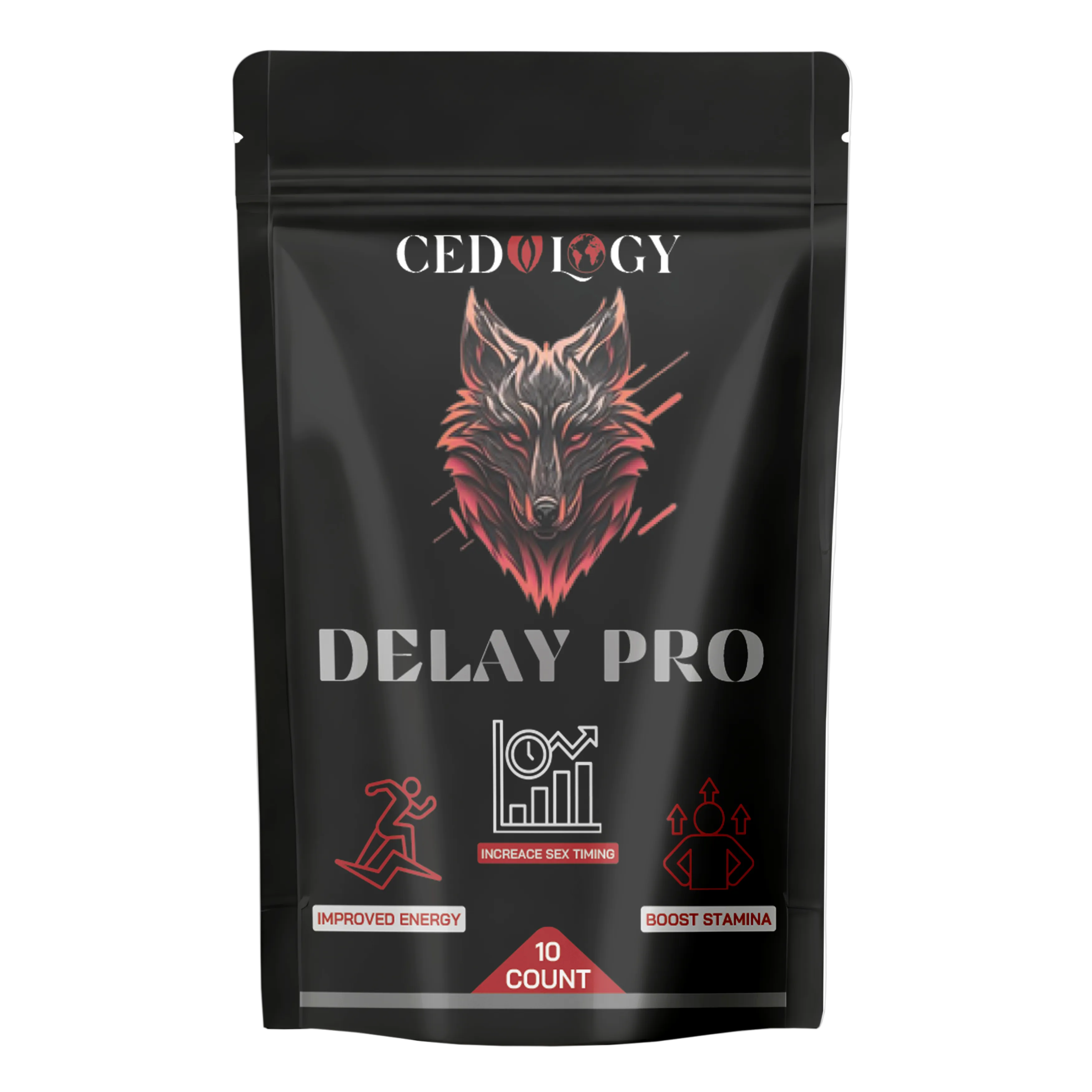Delay Pro – 100% Organic Men's Endurance Supplement (10 Count)