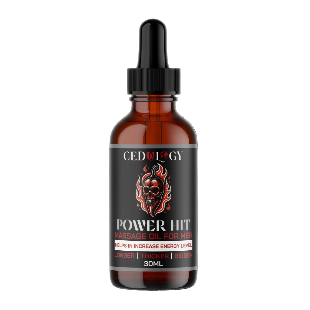 Power Hit Massage Oil for Men – 100% Natural Vitality Boost (30ml)