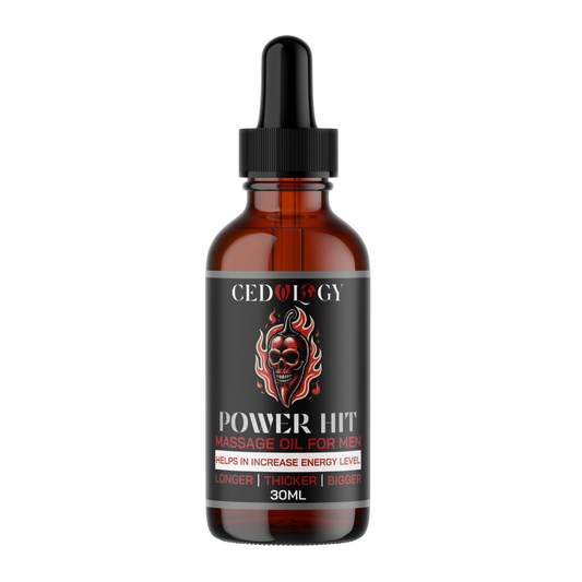 Power Hit Massage Oil for Men – 100% Natural Vitality Boost (30ml)