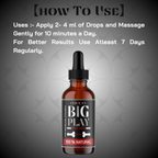 Big Play Massage Oil for Men – 100% Natural Stamina Support (30ml)