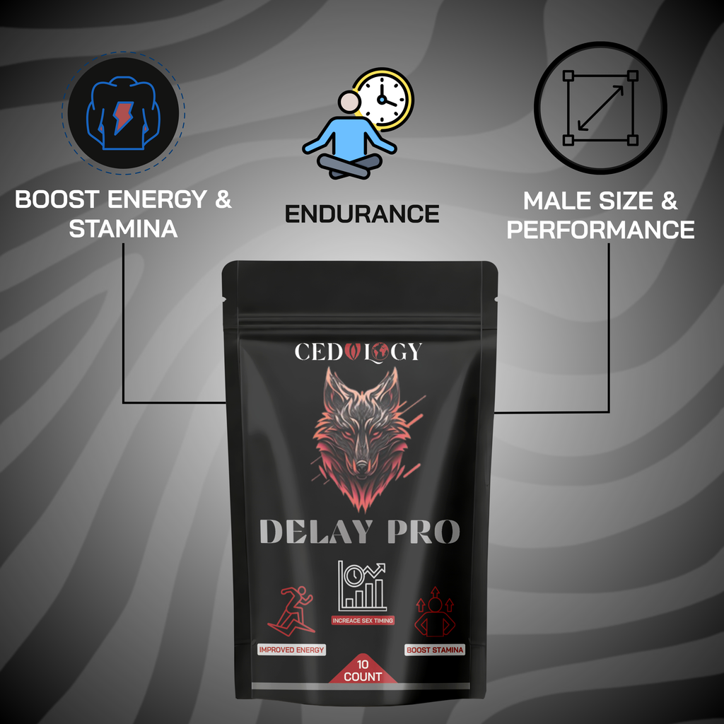 Delay Pro – 100% Organic Men's Endurance Supplement (10 Count)