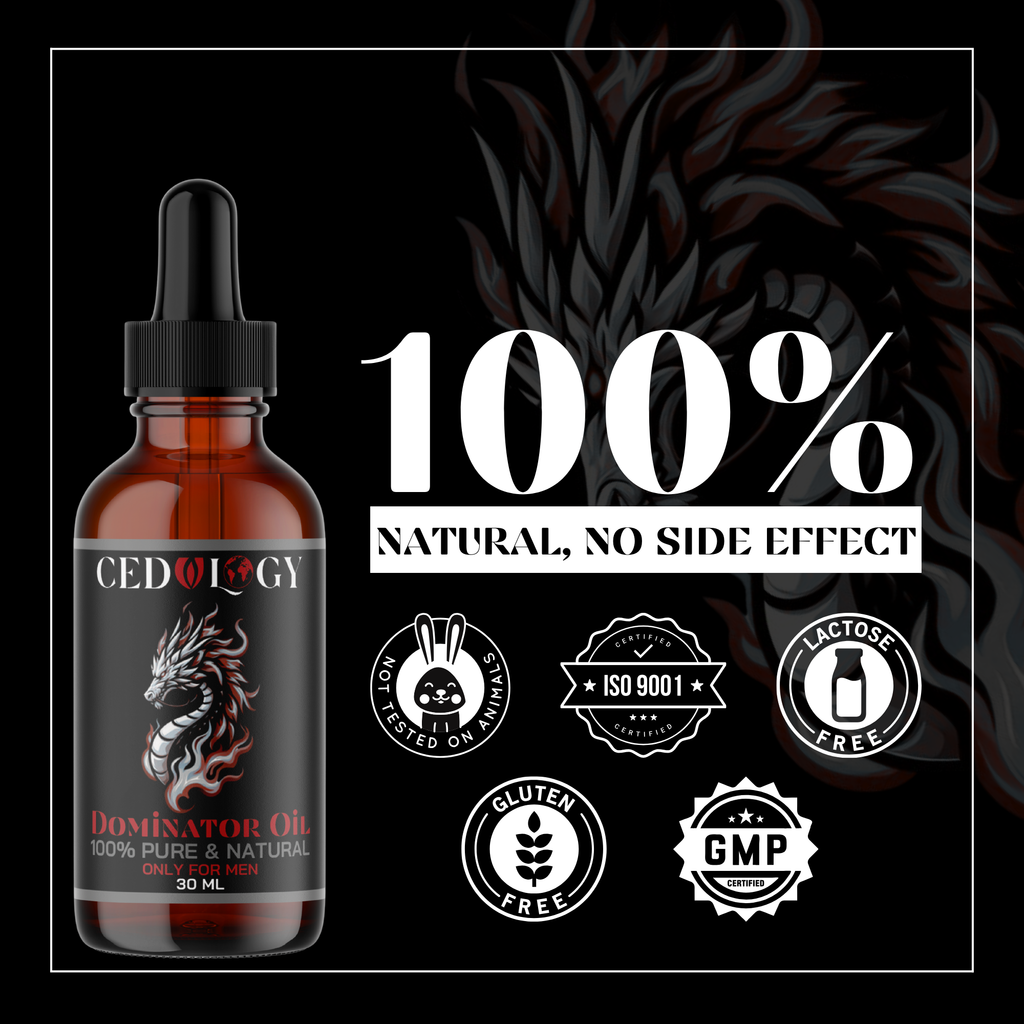 Dominator Oil – 100% Pure & Natural Male Massage Oil (30ml)