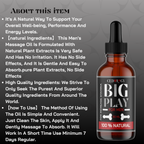 Big Play Massage Oil for Men – 100% Natural Stamina Support (30ml)
