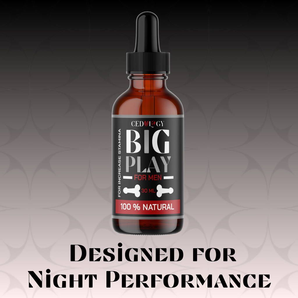 Big Play Massage Oil for Men – 100% Natural Stamina Support (30ml)