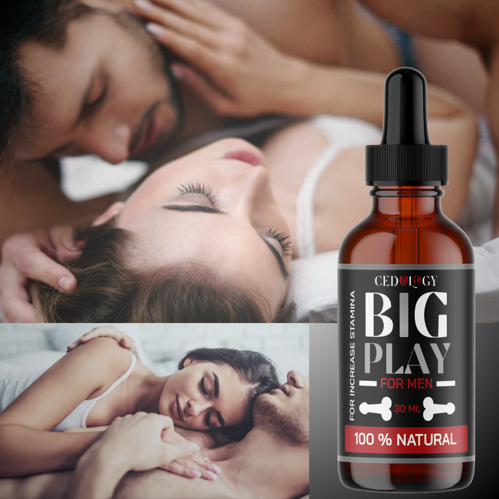Big Play Massage Oil for Men – 100% Natural Stamina Support (30ml)