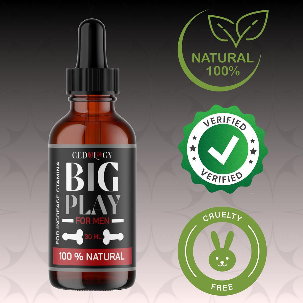 Big Play Massage Oil for Men – 100% Natural Stamina Support (30ml)