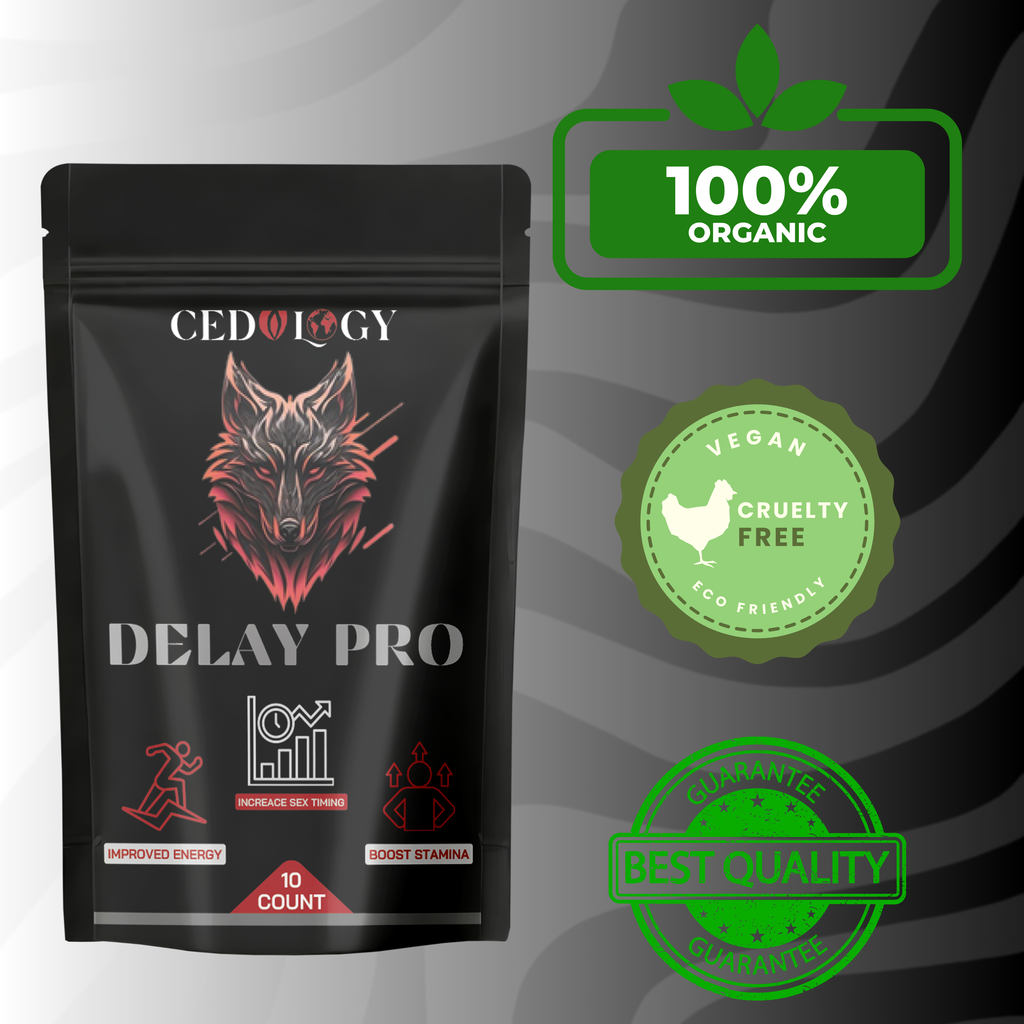 Delay Pro – 100% Organic Men's Endurance Supplement (10 Count)