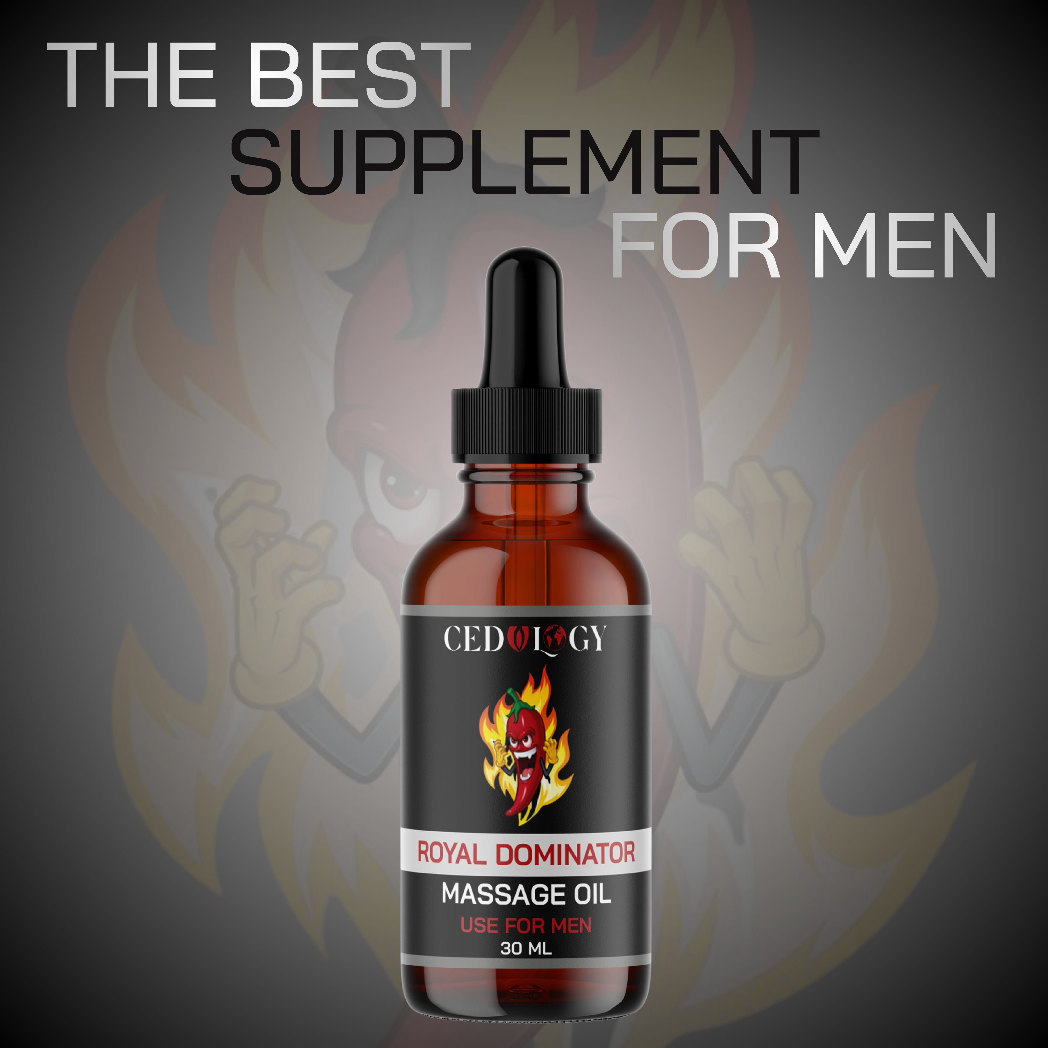 Dominator Oil – 100% Pure & Natural Male Massage Oil (30ml)