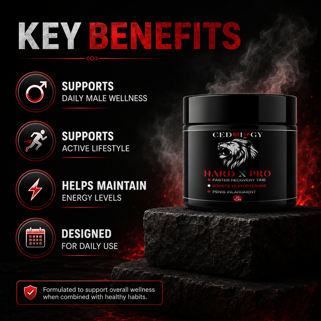 Hard X Pro – 100% Organic Men's Vitality & Strength Cream (25g)