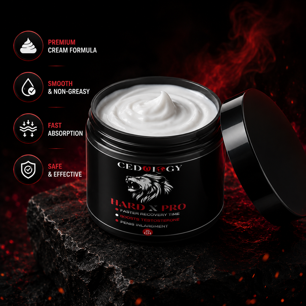 Hard X Pro – 100% Organic Men's Vitality & Strength Cream (25g)