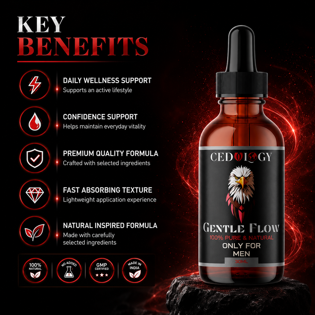 Gentle Flow – 100% Pure & Natural Male Massage Oil (30ml)
