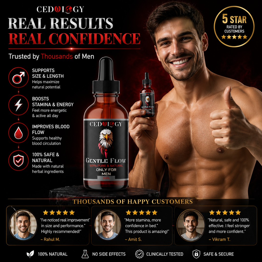 Gentle Flow – 100% Pure & Natural Male Massage Oil (30ml)
