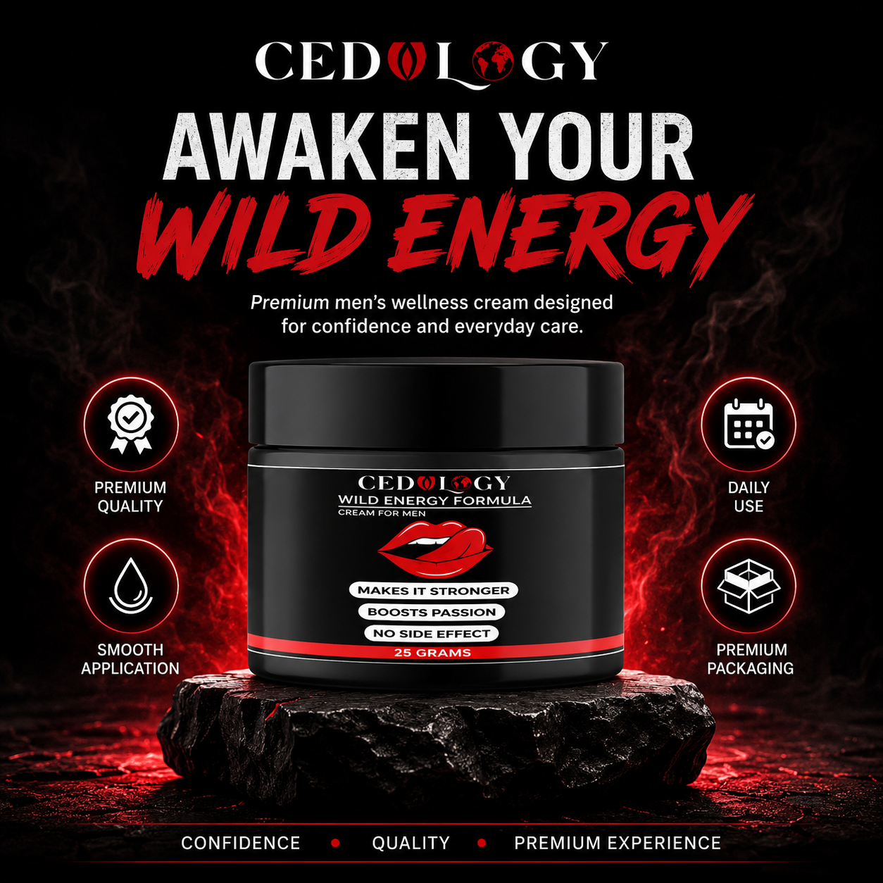 Wild Energy Formula – Premium Men's Essential Massage Cream (25g)