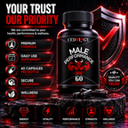 Male Performance – 100% Organic Energy & Vitality Supplement (60 Unit)