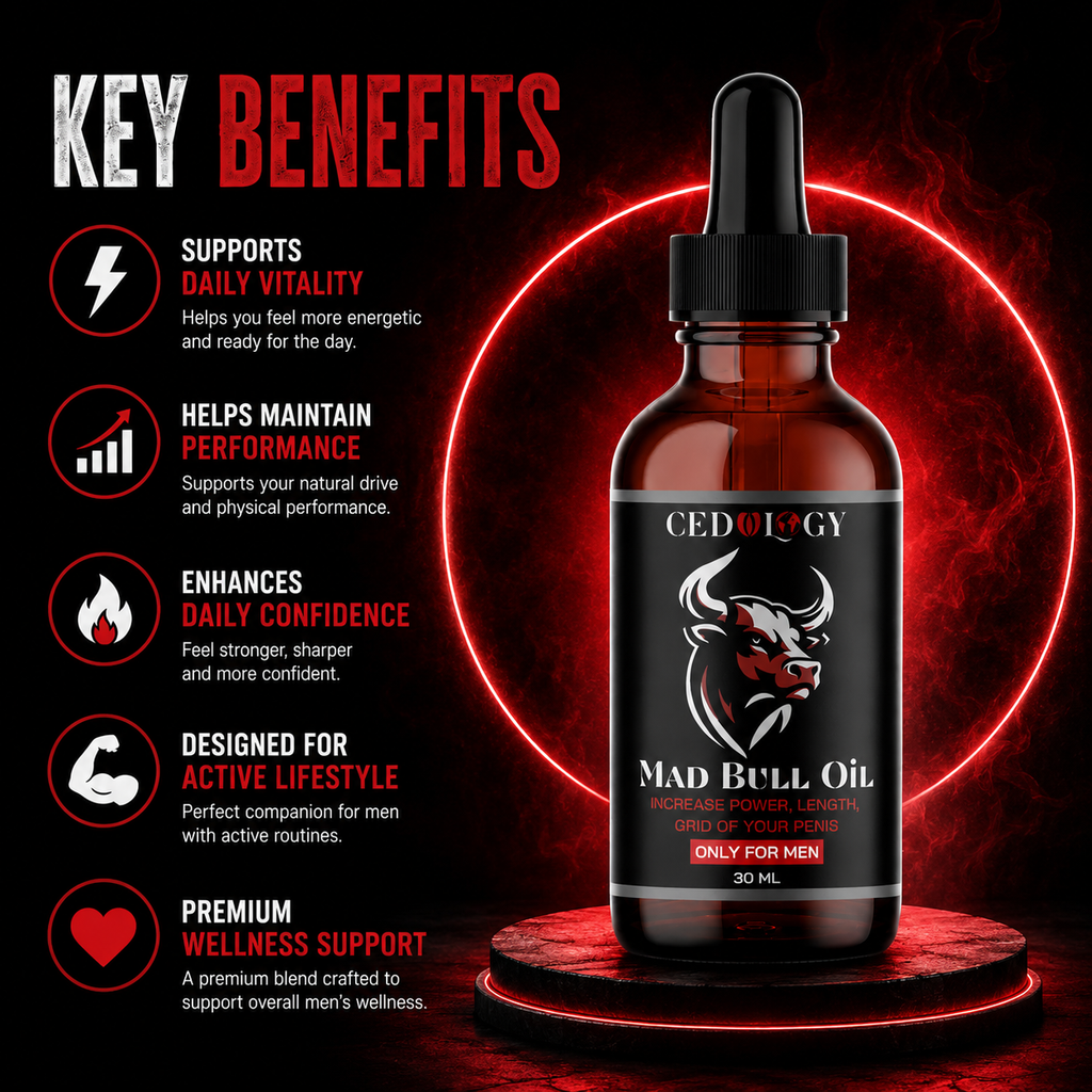 Madbull Oil – 100% Pure & Natural Male Massage Oil (30ml)
