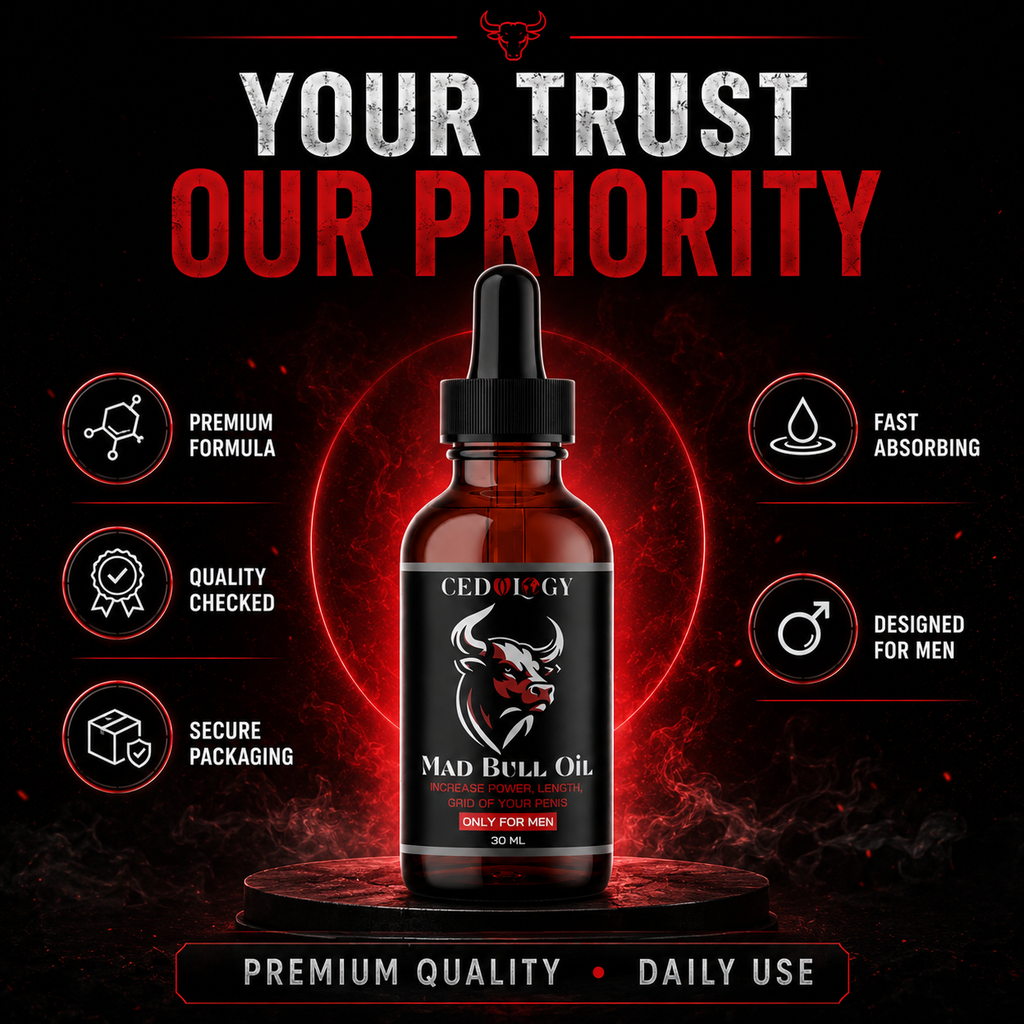 Madbull Oil – 100% Pure & Natural Male Massage Oil (30ml)