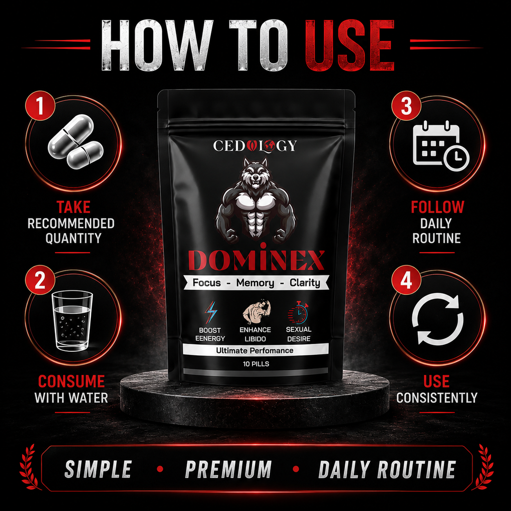 Dominex – All-Natural Men's Performance & Vitality Supplement (10 Unit)