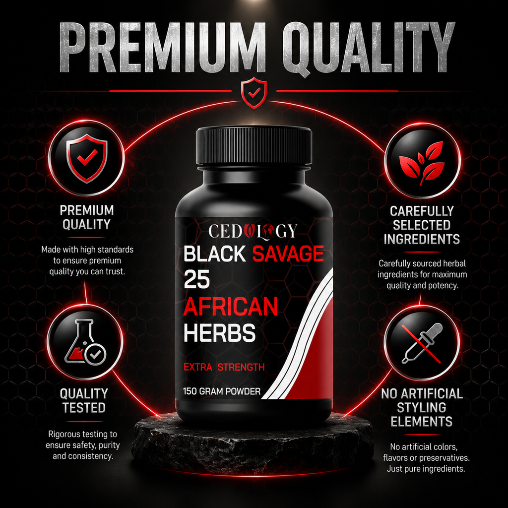 Black Savage - 25 Herbal Blend Powder for Extra Strength (150g)