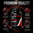 Black Savage - 25 Herbal Blend Powder for Extra Strength (150g)