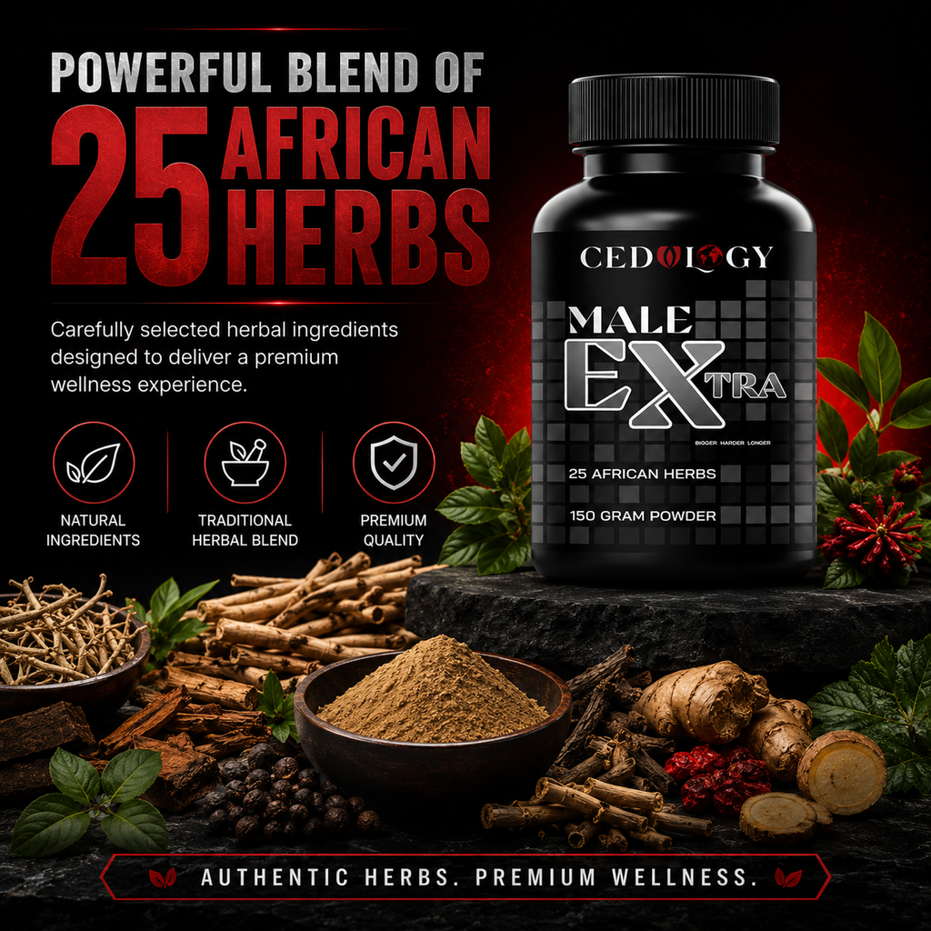 Male Extra - 25 African Herbs Powder For Supports Vitality (150g)