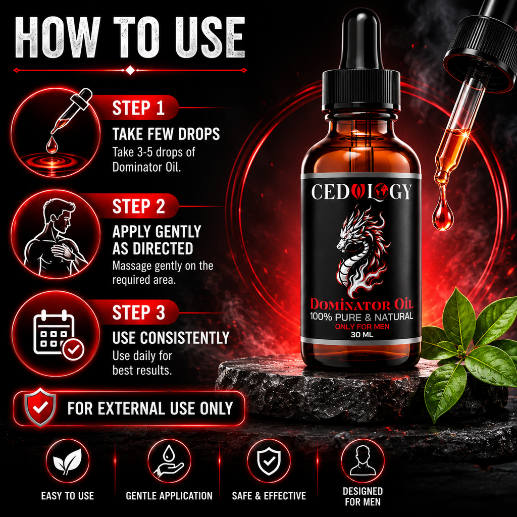 Dominator Oil – 100% Pure & Natural Male Massage Oil (30ml)