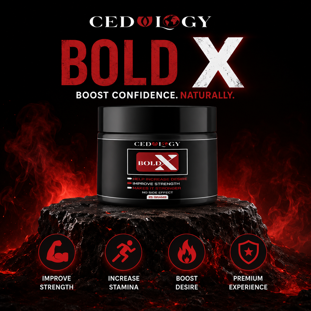 Bold X Cream – 100% Organic Men's Essential Cream (25g)