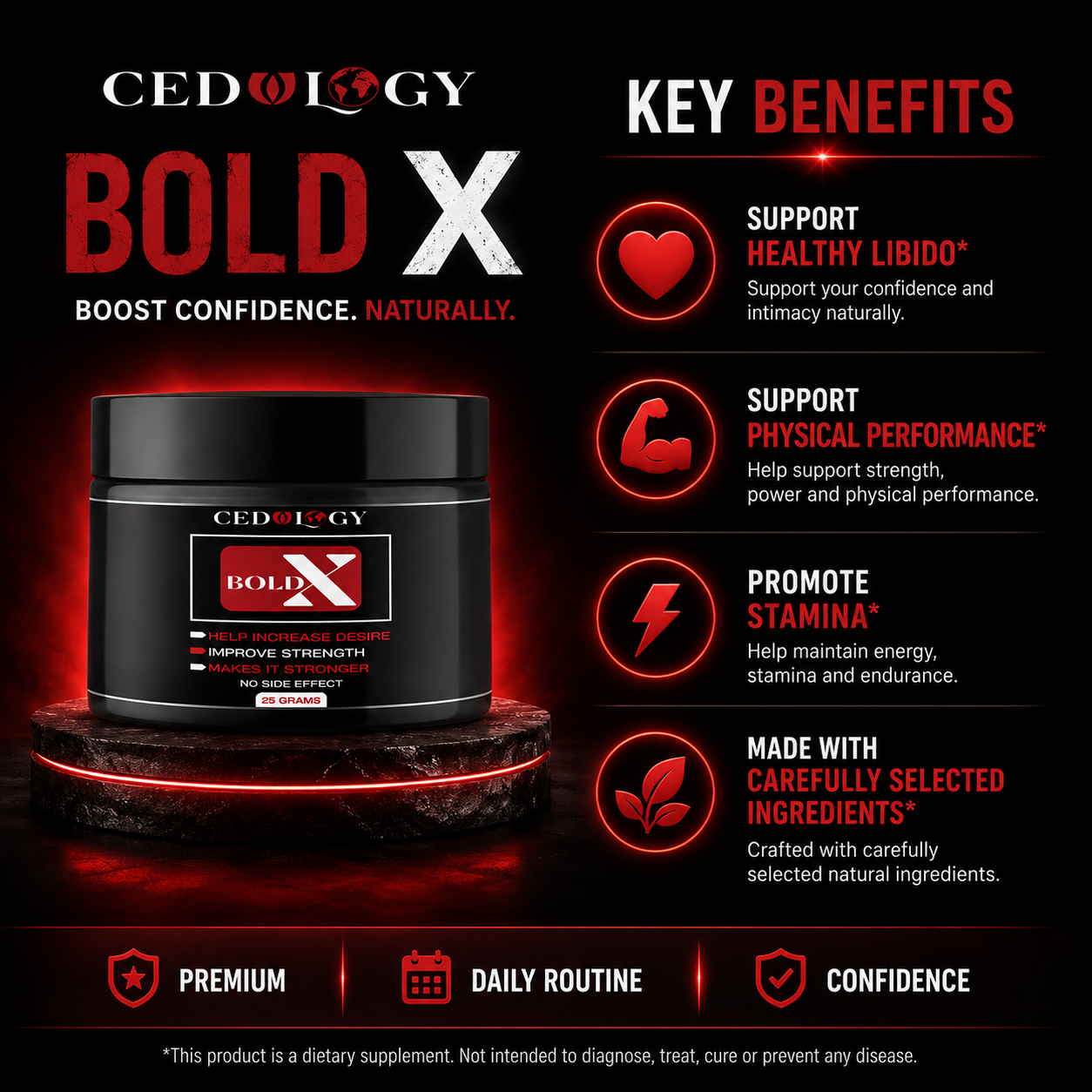 Bold X Cream – 100% Organic Men's Essential Cream (25g)