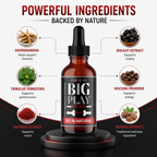 Big Play Massage Oil for Men – 100% Natural Stamina Support (30ml)